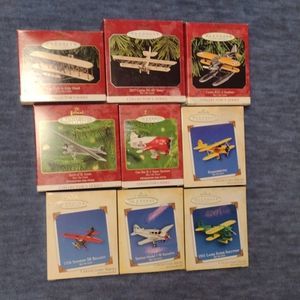 Hallmark Aircraft Keepsake Ornament collection (9)